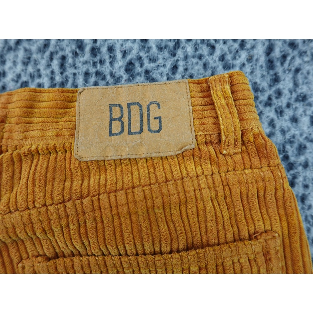 BDG Corduroy Pants Womens 30 Orange High-Rise Baggy Wide Leg Urban Outfitters - Picture 14 of 15